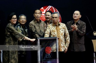 File; Presiden Joko Widodo di Penutupan Bursa Efek Indonesia