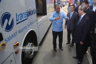 Kunjungan studi transportasi pemerintah Vietnam ke Transjakarta
