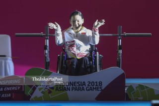 Final Angkat Berat Putri Kelas 45 Kg Asian Para Games 2018