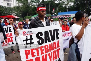 Demo Perhimpunan Insan Perunggasan Rakyat (PINSAR) Indonesia