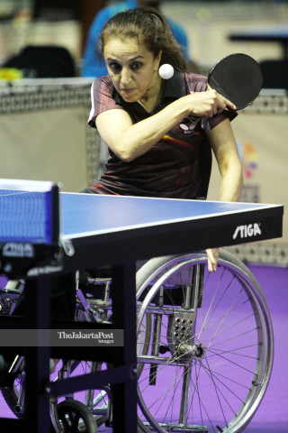 ABUWAD KHETAM PETENIS MEJA PUTRI JORDANIA DI ASIAN PARA GAMES 2018