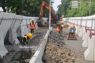 Penutupan Jalan Setiabudi Tengah Proyek LRT