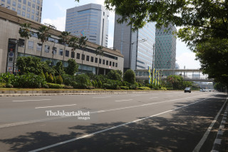 MH Thamrin was empty