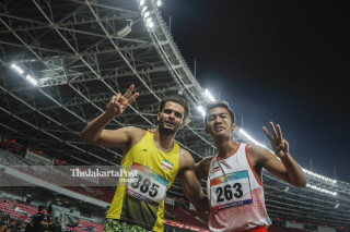 Para atletik Asian Para Games 2018_Indonesia dan Iran