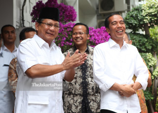 Prabowo Subianto meets Joko Widodo