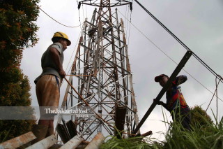 High voltage electricity in Gunung Putri, Bogor - West Java