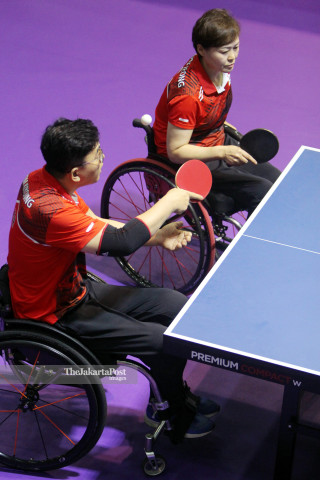 FINAL GANDA CAMPURAN TENIS MEJA ASIAN PARA GAMES 2018