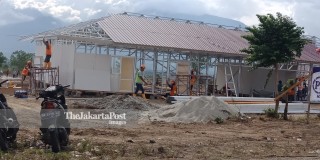 temporary post-disaster housing in Palu