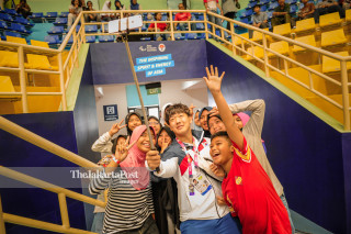 Atlit pendukung asal negara Korea, Kim Yohan