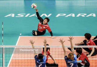 Voli Duduk Asian Para Games 2018_Indonesia vs Jepang