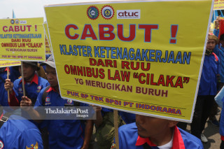 Buruh Tolak Omnibus Law Cipta Lapangan Kerja