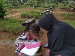 Home Schooling from Cemetery