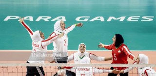 Voli Duduk putri Final Asian Para Games 2018_Iran VS Cina
