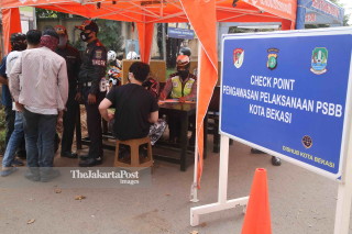 Check Point PSBB di Bekasi