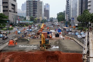MRT construction_ Central Jakarta