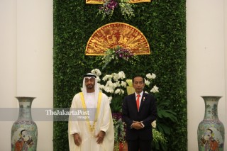 Prince Sheikh Mohamed Bin Zayed Al Nahyan meet Joko Widodo