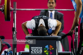 -Atlet Angkat Besi Putra 49kg asal Saudi Arabia Olymi Maysar
