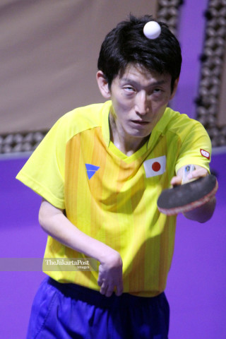 PETENIS MEJA BEREGU JEPANG NAGASHITA NAOYA DALAM ASIAN PARA GAMES 2018