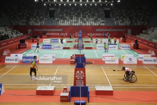 Latihan Cabor Badminton Asian Para Games 2018