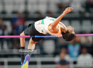 Atlet Para Atletik India putra Kumar Sharad berhasil meraih medali emas