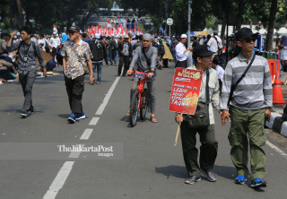 Unjuk rasa pendukung Prabowo