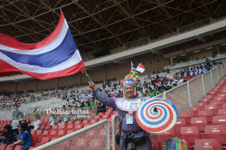 Khamtong, supporter Thailand yang hadir untuk mensupport atlet negaranya