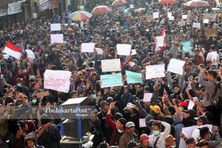 Aksi Massa #Gejayan Memanggil di Yogyakarta