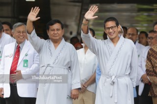Prabowo Subianto and Sandiaga Uno