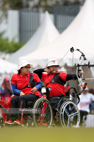 Para Archery Compund Open Regu Campuran Asian Para Games 2018_Cina VS Iran