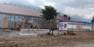 Temporary post-disaster housing in Palu