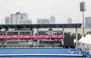 Venue Lawn Bowls untuk asian para games di Jakarta.