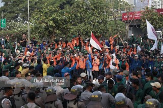 Aksi Demo Mahasiswa Jakarta Menolak RKUHP dan UU KPK