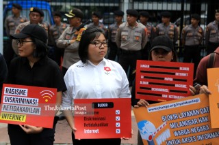 Unjuk Rasa Pemblokiran Internet di Papua