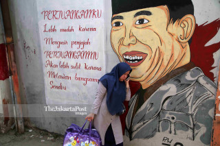 Indonesia independence day mural