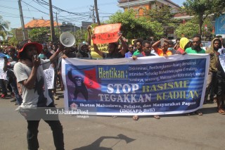 Aksi Solidaritas Papua di Denpasar