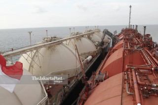 File: LNG Carrier Aquarius PT. Pertamina Hulu Mahakam di Blok Mahakam