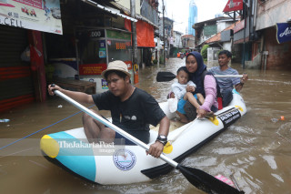 Massive floods in Jakarta