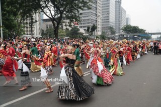 Pawai Budaya Meriahkan Puncak Kongres Kebudayaan Indonesia 2018
