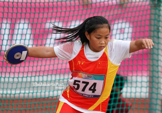 Atlet Para Atletik putri China Li Wei berhasil meraih medali perak
