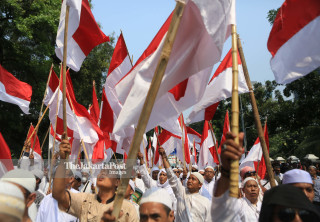 unjuk rasa pendukung Prabowo