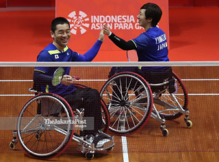 -Babak Pertama Sektor Ganda Campuran Bulutangkis Asian Para Games 2018 Jepang vs Philipina