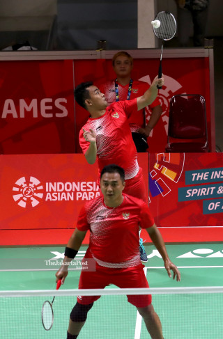 -Beregu putra Asian Para Games 2018 Indonesia vs Hongkong China