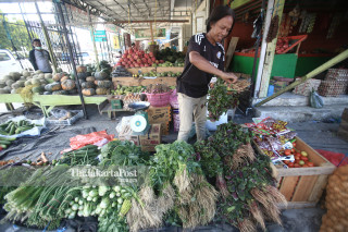 Suasana pasar kembali buka di Pasar Tradisional Masomba Lolu Palu Selatan Sulawesi Tengah