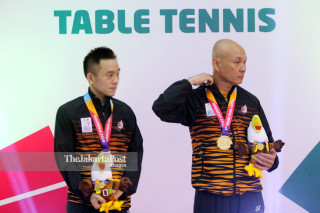 MEDALI EMAS GANDA PUTRA TENIS MEJA ASIAN PARA GAMES 2018