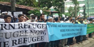 Demo Imigran di Medan