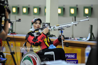 -Shooting Air Rifle Standing Women Asian Paragames 2018