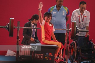 Final Angkat Berat Asian Para Games 2018