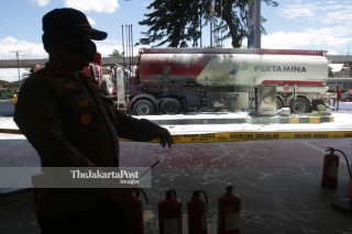 fuel tanker caught fire