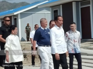 Presiden Joko Widodo di Palu