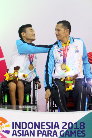 MEDALI EMAS TENIS MEJA GANDA PUTRA ASIAN PARA GAMES 2018